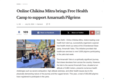 Free Health Camp Initiative for Pilgrims